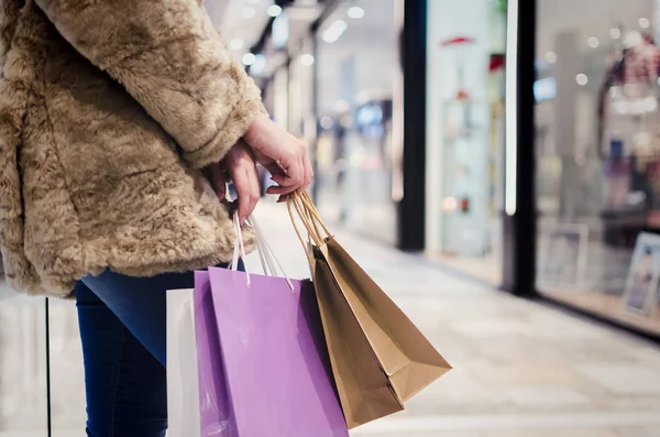 Bella Donna Caucasica Bruna Che Indossa Cappotto Primavera Donna Con — Foto Stock