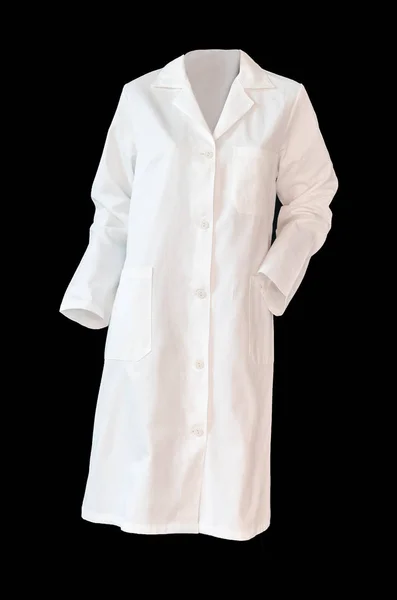 Wirydarz Góry Fotografia Biały Uniform Medyczne Dla Kobiet Czarnym Tle — Zdjęcie stockowe