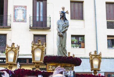 İsa el cautivo, kutsal hafta Madrid, alay 13 Nisan 2017