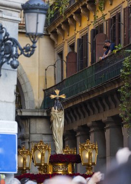 İsa el cautivo, kutsal hafta Madrid, alay 13 Nisan 2017