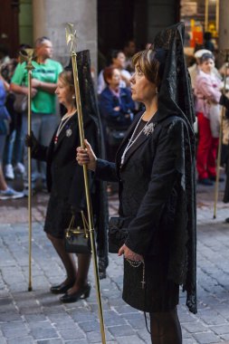 İsa el cautivo, kutsal hafta Madrid, alay 13 Nisan 2017