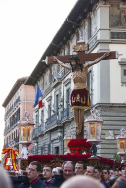 Cristo de los Alabarderos, kutsal hafta Mad içinde alay