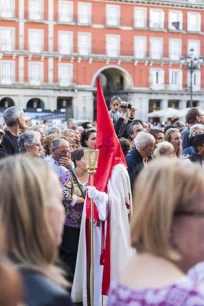 Jesus el cautivo, in the procession of Holy Week in Madrid, April 13th, 2017 — Stock Photo, Image