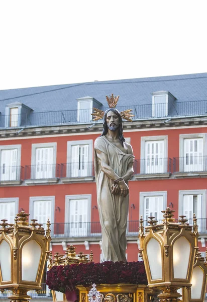 Jesús el cautivo, en la procesión de la Semana Santa de Madrid, 13 de abril de 2017 —  Fotos de Stock