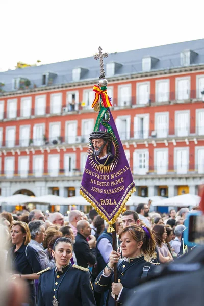 Cautivo el Jezusa, w procesji wielkiego tygodnia w Madrycie, 13 kwietnia 2017 r. — Zdjęcie stockowe