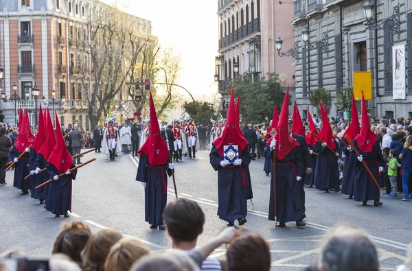 Cristo de los Alabarderos, en la procesión de Semana Santa de Mad — Foto de Stock