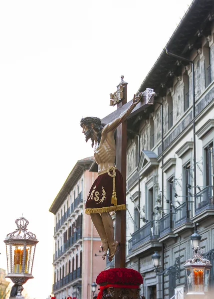 Cristo de los Alabarderos, en la procesión de Semana Santa de Mad —  Fotos de Stock