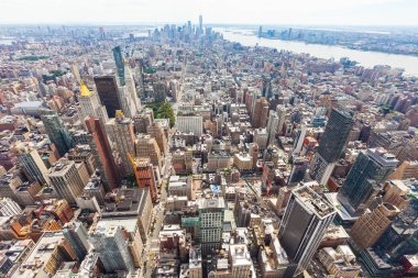 New York City - ABD - 23 Ağustos 2017. Polin havadan görünümü