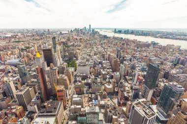New York City - ABD - 23 Ağustos 2017. Polin havadan görünümü