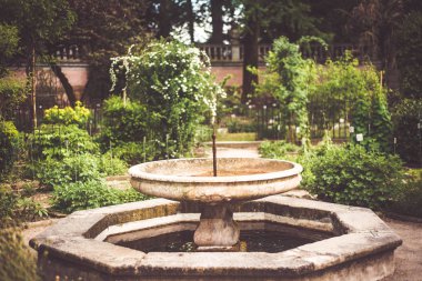 eski geleneksel bahçe yolları ve Çeşme