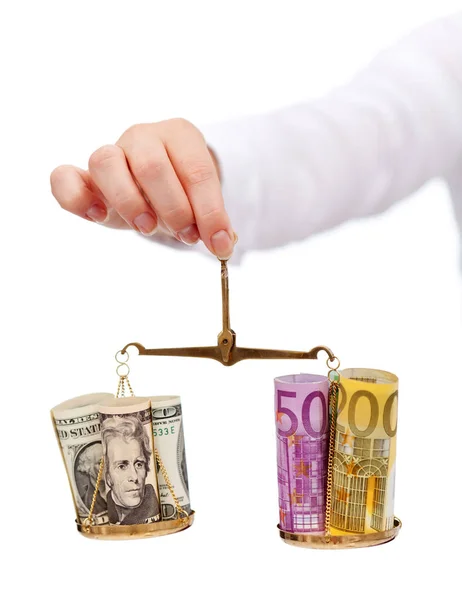 Currency exchange rates and currency wars concept — Stock Photo, Image