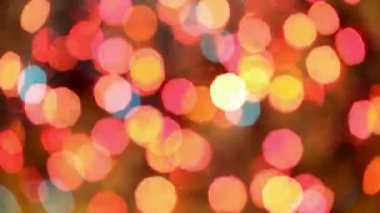 Hızlı yanıp sönen Noel ışıkları bulanık 