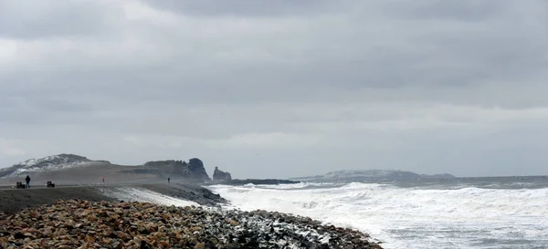アイリッシュ海に冬の嵐 — ストック写真