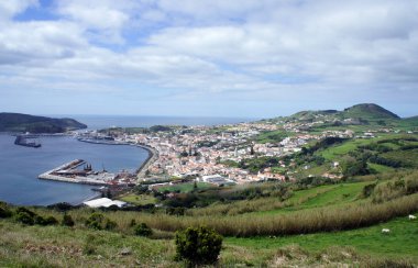 Faial Island.Azores başkenti Horta.The.