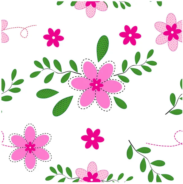 Sevimli çiçek desenli küçük çiçek. Fas için zarif şablon — Stok Vektör