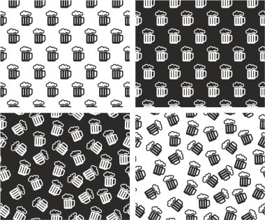 Bira kupa hizalanmış ve rasgele Seamless Modeli ayarla