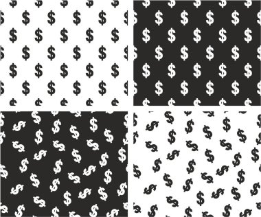 Dolar Döviz Alım işareti hizalanmış ve rasgele Seamless Modeli ayarla