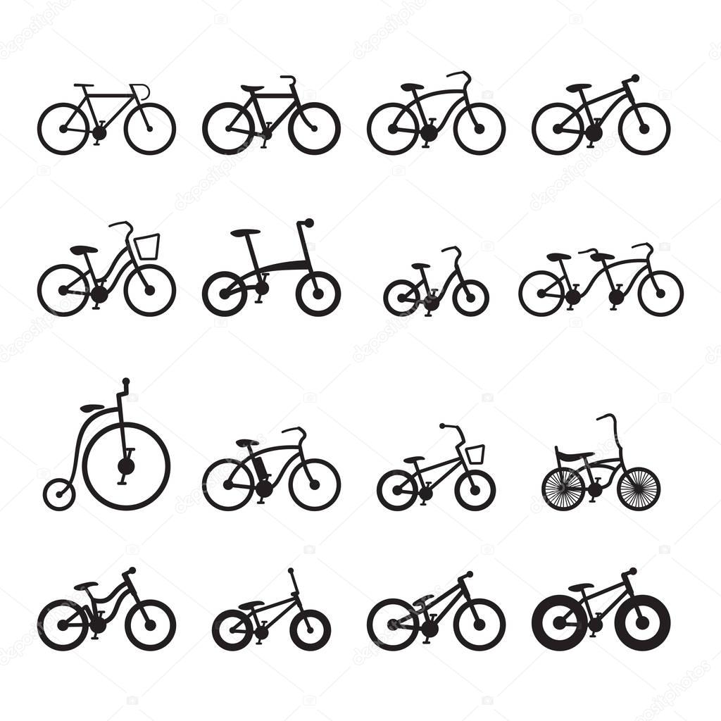 Bicycle Icons Black & White