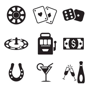 Casino kutsal kişilerin resmi siyah ve beyaz