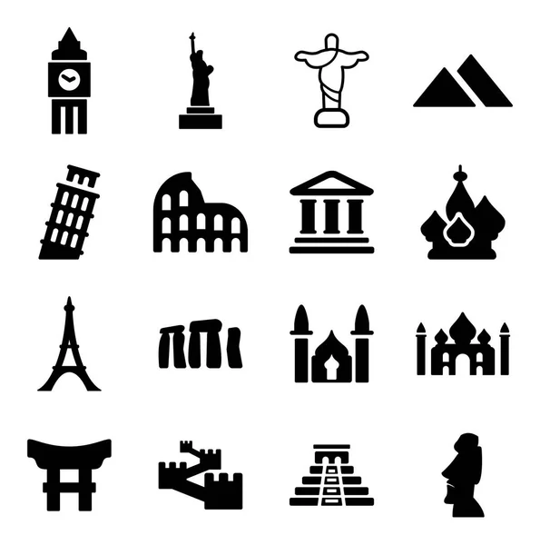 Landmarks Of The World Icons Vector Graphics