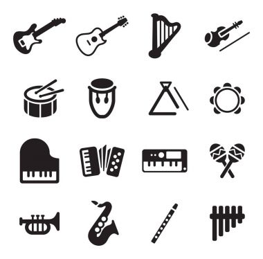 müzik aletleri simgeler