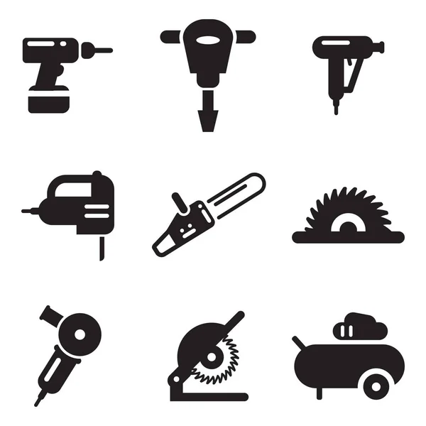 Power Tools Icons — Stock Vector