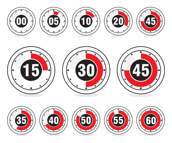 Stopwatch or Speed Meter Illustration — Stock Vector