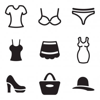 Bayan Clothnig siyah ve beyaz