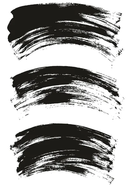 Плоская Краска Кисть Тонкий Изогнутый Фон Высокая Детализация Абстрактный Векторный — стоковый вектор