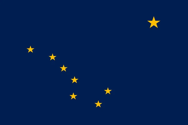 Alaska bayrağı doğru boyutu ve renkleri, vektör