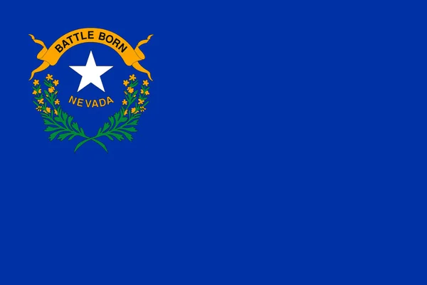 Флаг Невады в правильном размере и цвете, вектор — стоковый вектор