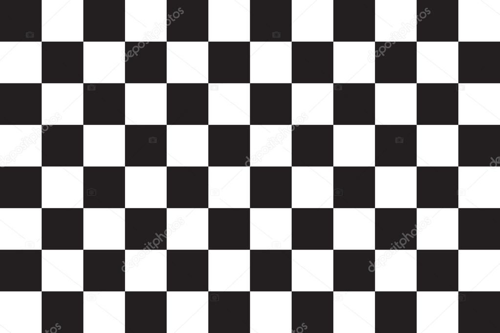 Checkered racing flag, correct size, color, vector