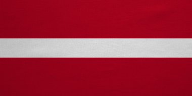 Letonya gerçek bayrağı ayrıntılı kumaş doku