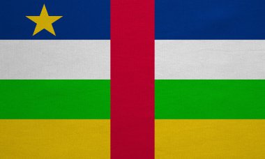 Orta Afrika Cumhuriyeti bayrağı, gerçek kumaş doku