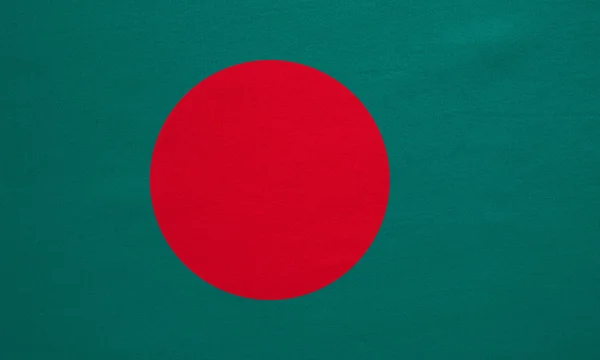 Valós Banglades zászlaja részletes szövet szerkezete — Stock Fotó