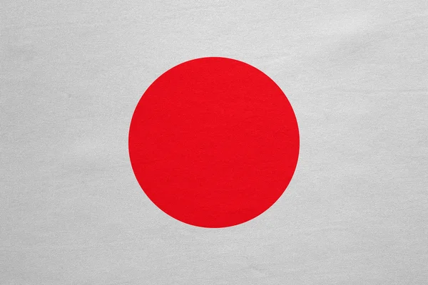 Flagge von Japan echte detaillierte Textur — Stockfoto