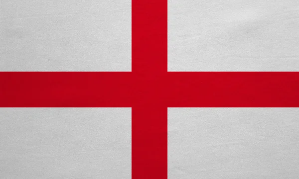 Bandera de Inglaterra textura de tela detallada real —  Fotos de Stock