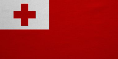 Tonga gerçek bayrağı ayrıntılı kumaş doku