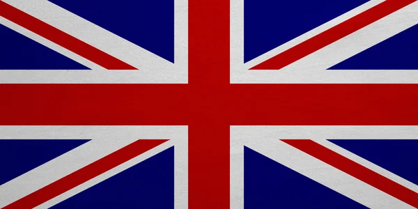 Flag of United Kingdom detailed fabric texture — Stock Photo, Image