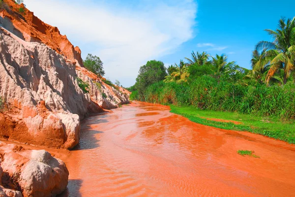 Fairy Stream Canyon, flod, klitter, Mui Ne, Vietnam - Stock-foto