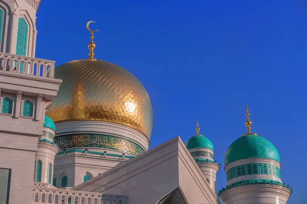 Moskovan katedraali moskeija Venäjä. Islamilainen pyhä paikka — kuvapankkivalokuva