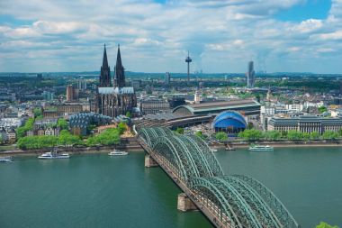 Köln Katedrali, Almanya, Avrupa ile manzarası