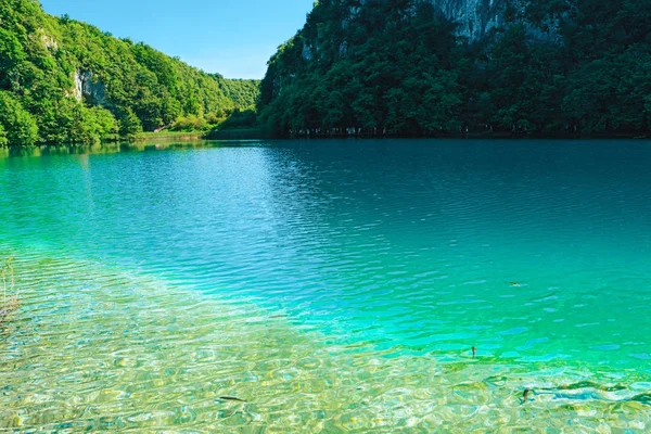 Parque Nacional de los Lagos de Plitvice, Croacia, Europa — Foto de Stock