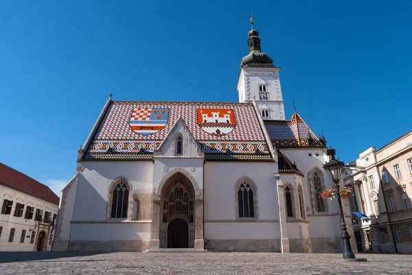 Church of St. Mark, Zagreb, Croatia, Europe — Stock Photo, Image