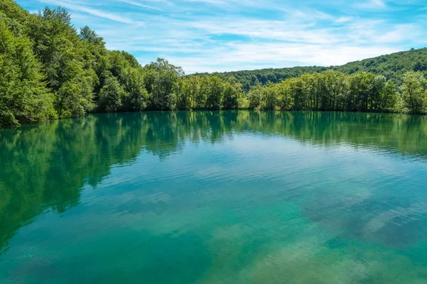 Plitvická jezera národního parku, Chorvatsko, Evropa — Stock fotografie