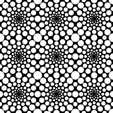 Çevrelerin siyah bir arka plan deseni. 