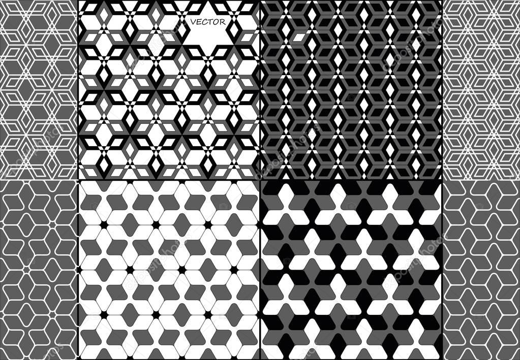 Seamless pattern of the modules. 