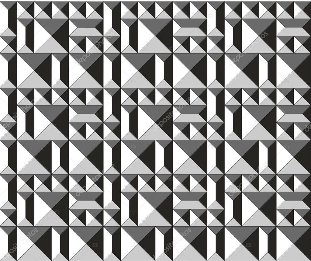 Seamless abstract geometric decorative pattern.