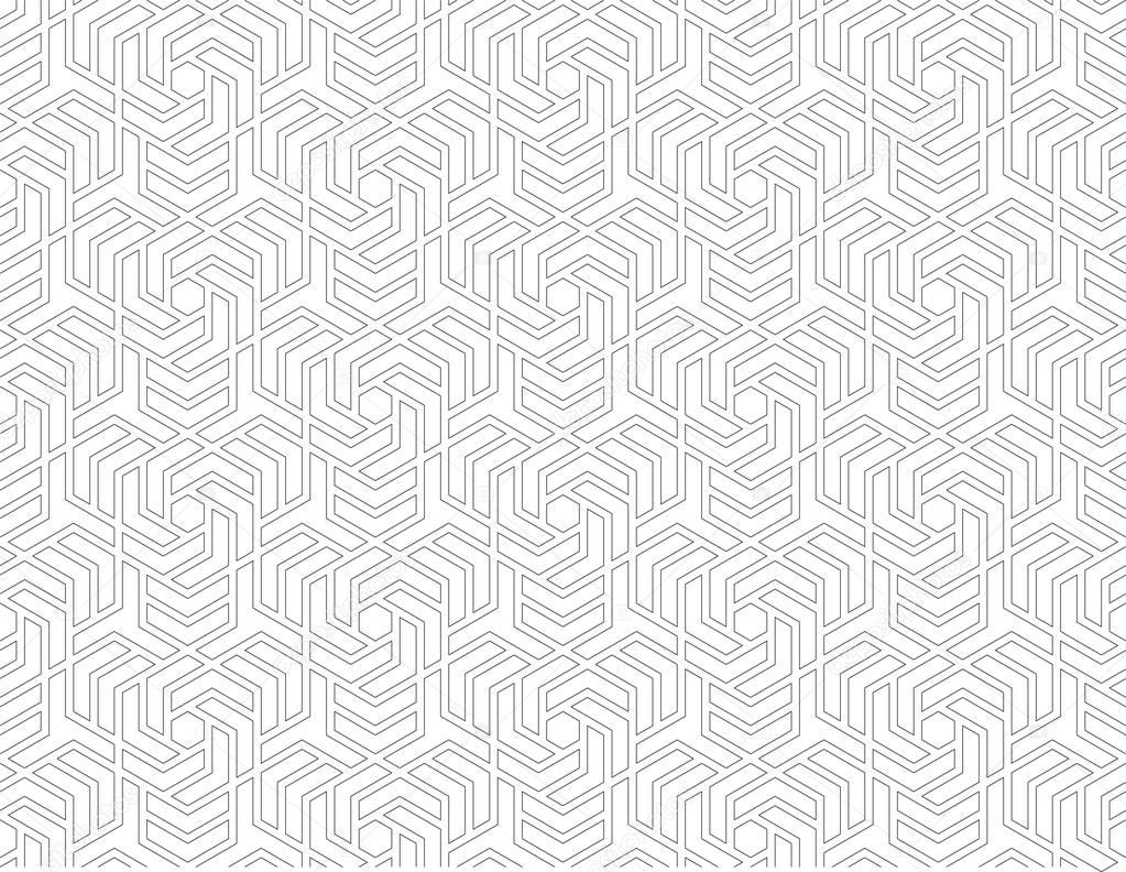 Abstract geometric pattern with crossing thin lines. 