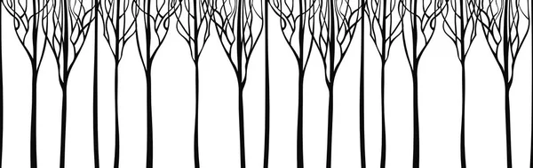 Árboles estilizados de fondo. Ilustración vectorial . — Vector de stock